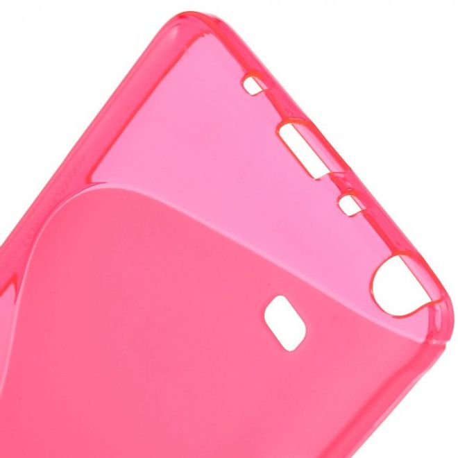 Samsung Galaxy Note 4 Elastisches Plastik Case S-Line - rosa
