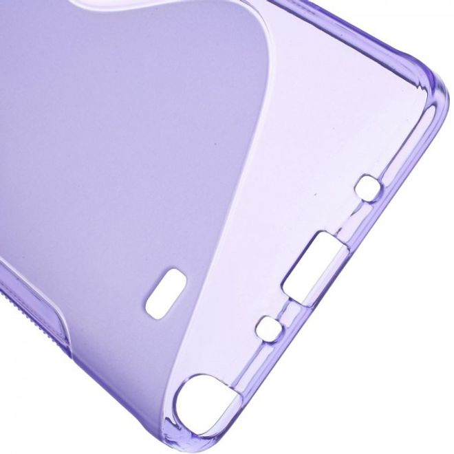 Samsung Galaxy Note 4 Elastisches Plastik Case S-Line - purpur