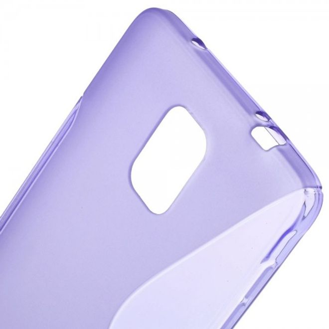 Samsung Galaxy Note 4 Elastisches Plastik Case S-Line - purpur