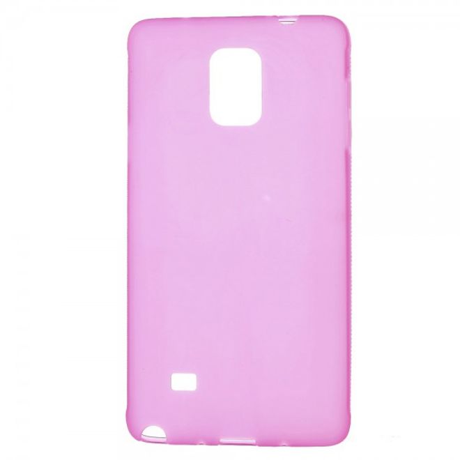 Samsung Galaxy Note 4 Mattes, elastisches Plastik Case - rosa