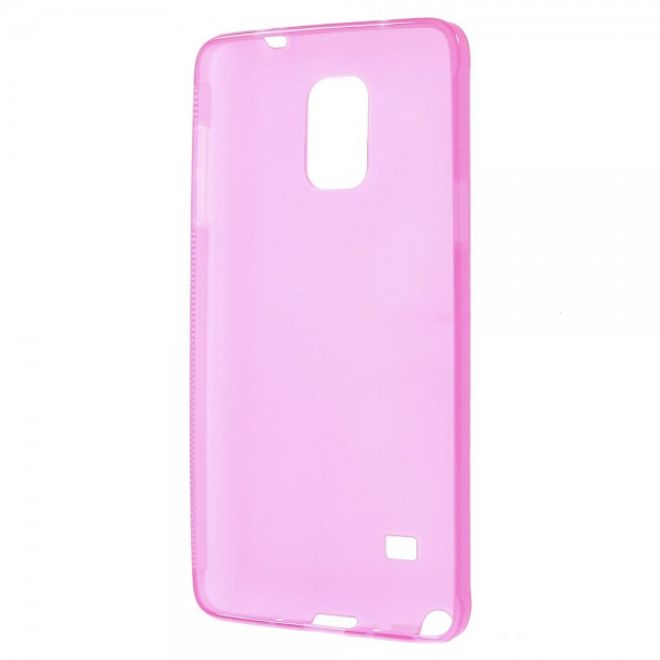 Samsung Galaxy Note 4 Mattes, elastisches Plastik Case - rosa