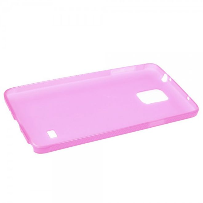 Samsung Galaxy Note 4 Mattes, elastisches Plastik Case - rosa