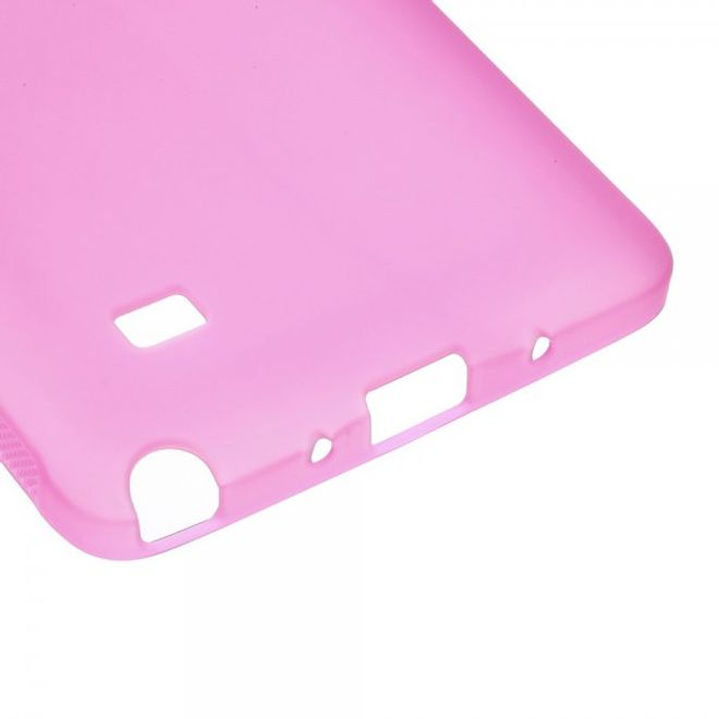 Samsung Galaxy Note 4 Mattes, elastisches Plastik Case - rosa
