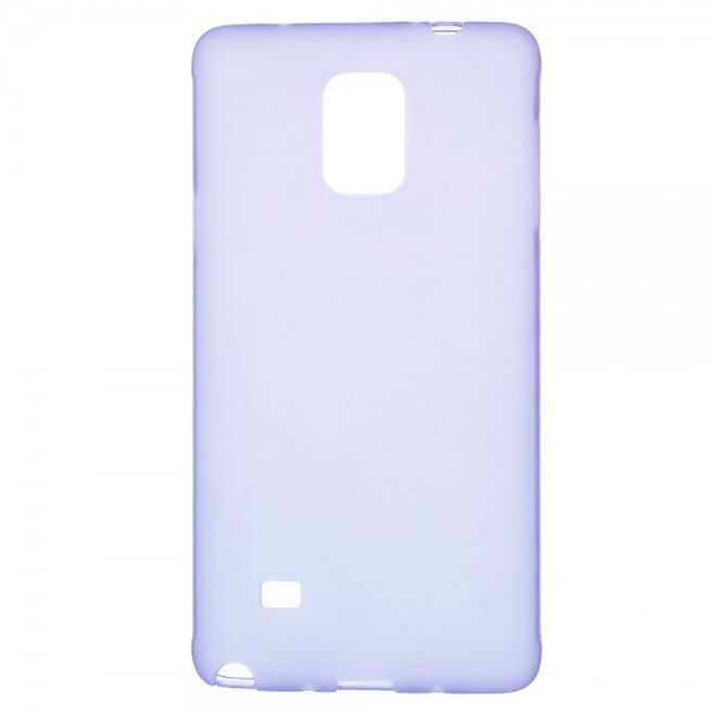 Samsung Galaxy Note 4 Mattes, elastisches Plastik Case - purpur