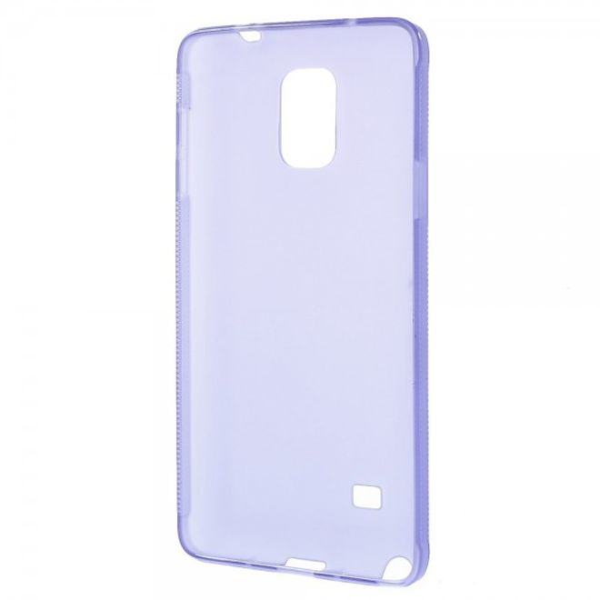 Samsung Galaxy Note 4 Mattes, elastisches Plastik Case - purpur