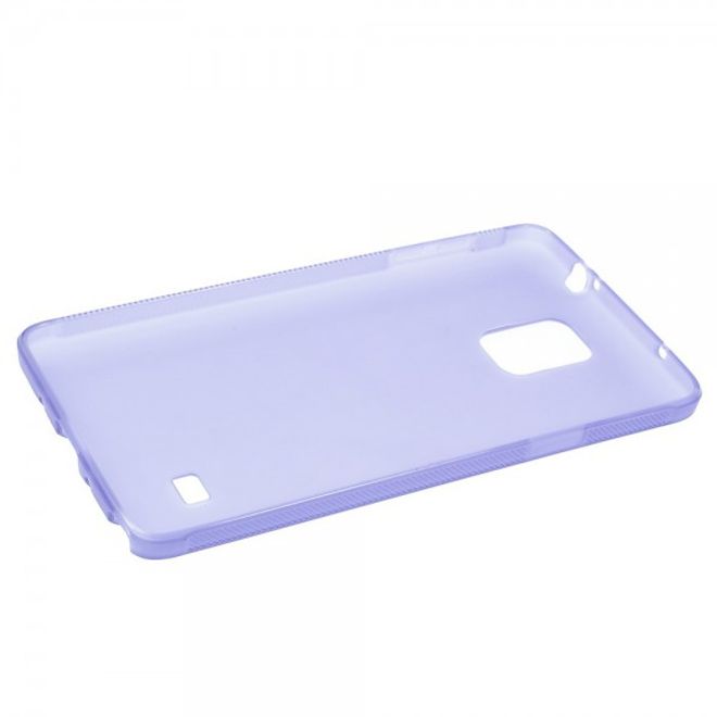 Samsung Galaxy Note 4 Mattes, elastisches Plastik Case - purpur