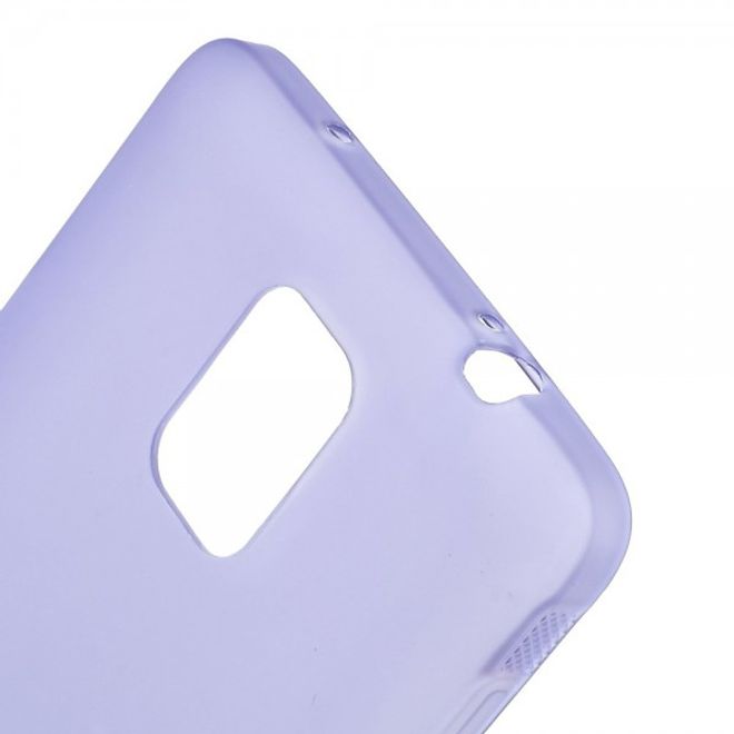 Samsung Galaxy Note 4 Mattes, elastisches Plastik Case - purpur