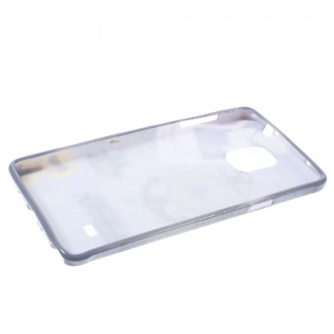 Samsung Galaxy Note 4 Elastisches Plastik Case mit Schiff und Anker