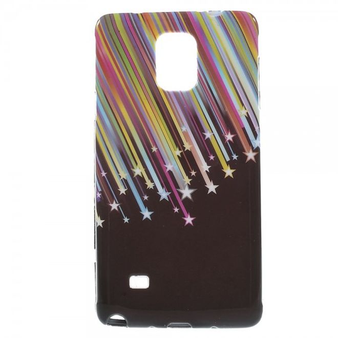 Samsung Galaxy Note 4 Elastisches Plastik Case mit Meteorschauer
