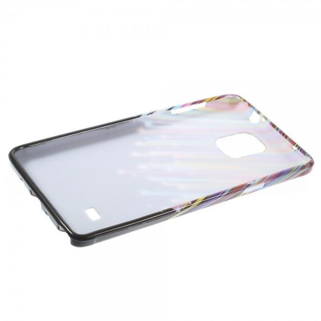 Samsung Galaxy Note 4 Elastisches Plastik Case mit Meteorschauer