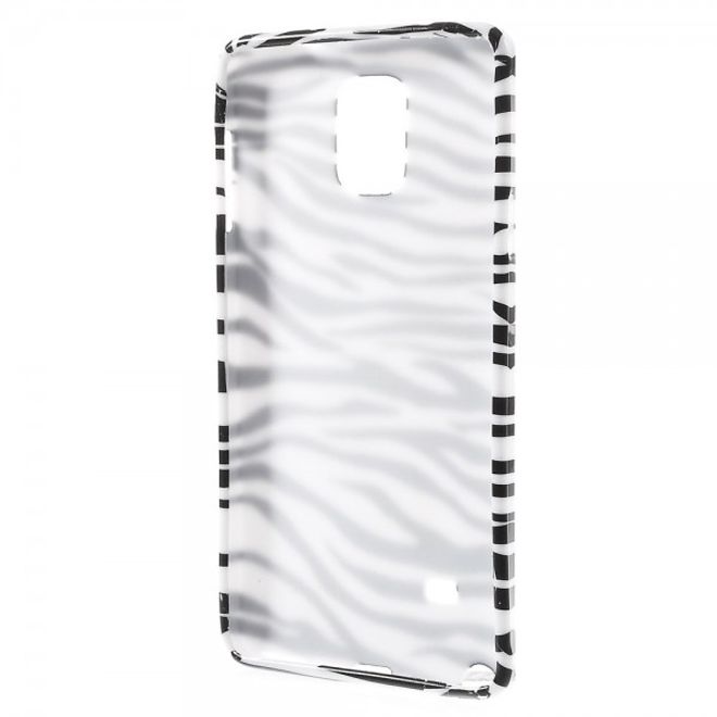 Samsung Galaxy Note 4 Elastisches Plastik Case mit Zebramuster