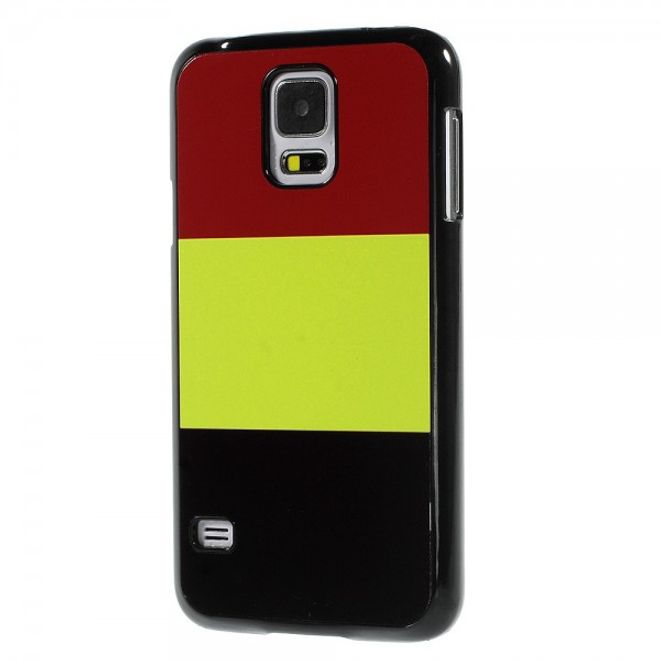 Samsung Galaxy S5 Hart Plastik Case mit Belgien Flagge