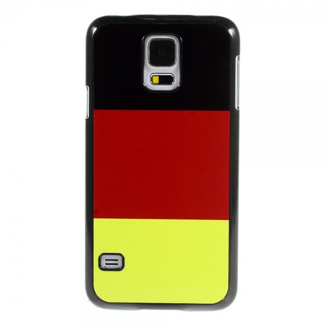 Samsung Galaxy S5 Hart Plastik Case mit Deutschland Flagge