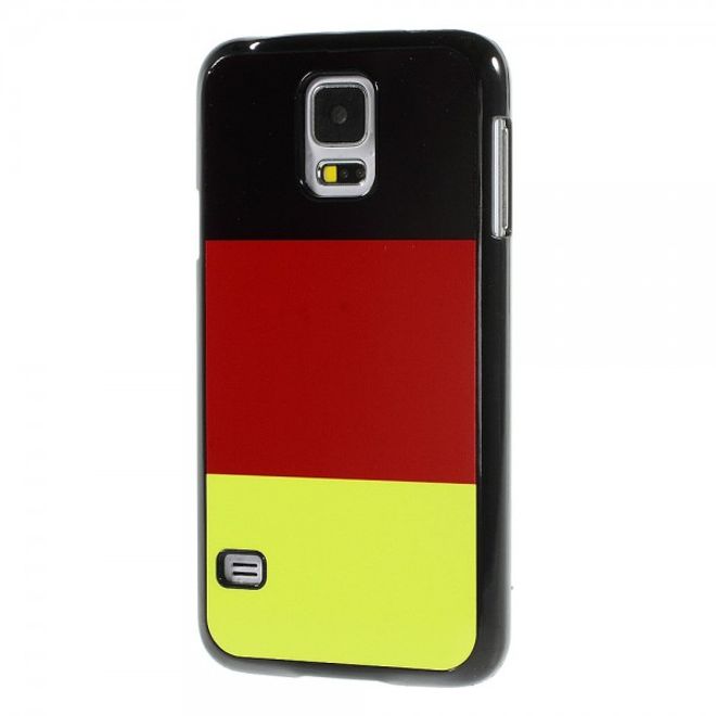 Samsung Galaxy S5 Hart Plastik Case mit Deutschland Flagge