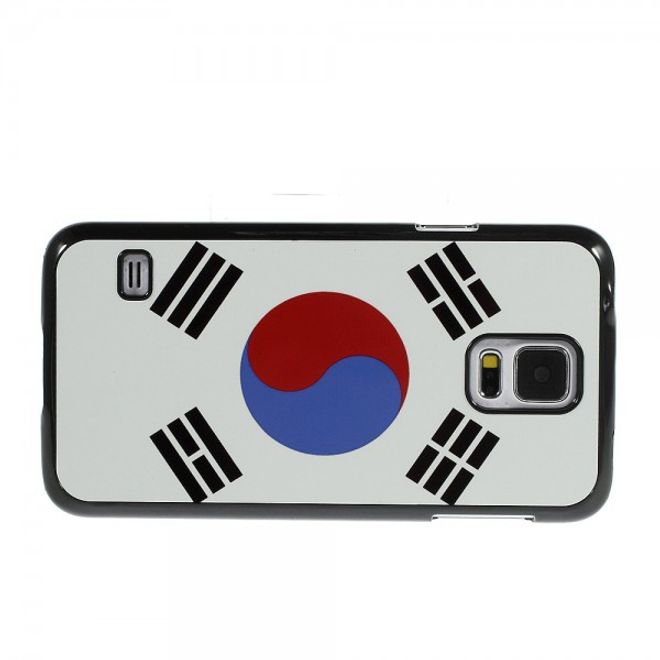 Samsung Galaxy S5 Hart Plastik Case mit Südkorea Flagge