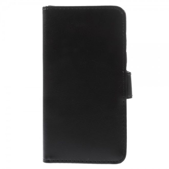 iPhone 6/6S Crazy Horse Leather Case with Stand Function and Credit Card Slot - Black