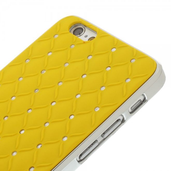 iPhone 6/6S Hart Plastik Case mit Sternenhimmel - gelb
