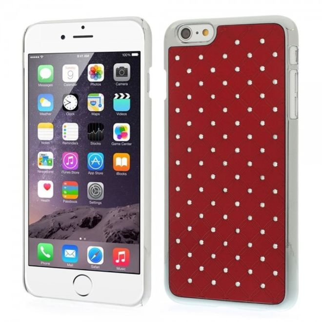 iPhone 6 Plus/6S Plus Hard Plastic Case with Starry Sky Design - Red