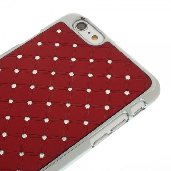 iPhone 6 Plus/6S Plus Hard Plastic Case with Starry Sky Design - Red