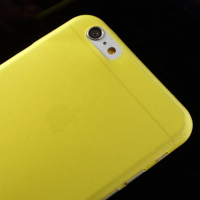 iPhone 6 Plus/6S Plus Ultradünnes Hart Plastik Case - gelb
