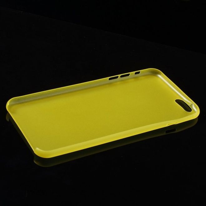 iPhone 6 Plus/6S Plus Ultradünnes Hart Plastik Case - gelb