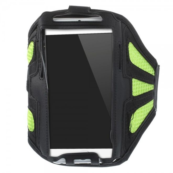 Sport Armband schweissabsorbierend für diverse Smartphones bis 7.5 x 14.5cm - grün