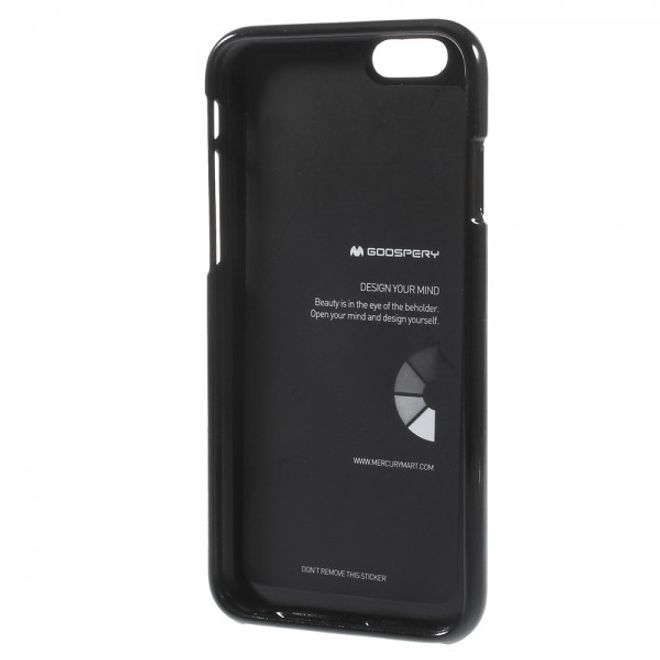 Goospery - iPhone 6S/6 Handy Hülle - TPU Soft Case - Pearl Jelly Series - schwarz