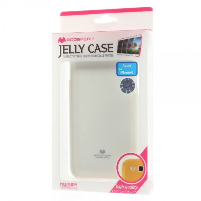 Goospery - iPhone 6S/6 Handy Hülle - TPU Soft Case - Pearl Jelly Series - weiss