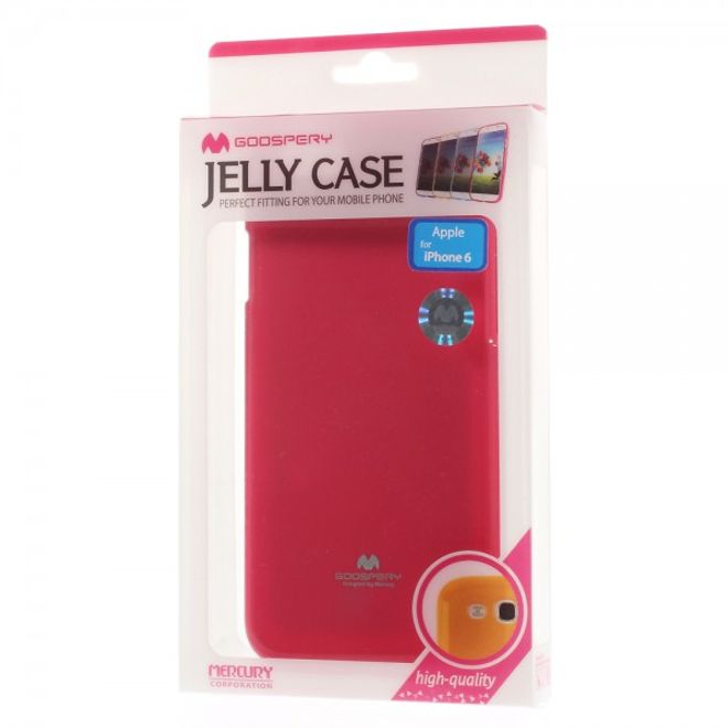 Goospery - iPhone 6S/6 Handy Hülle - TPU Soft Case - Pearl Jelly Series - pink