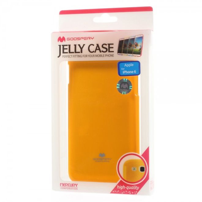 Goospery - iPhone 6S/6 Handy Hülle - TPU Soft Case - Pearl Jelly Series - gelb