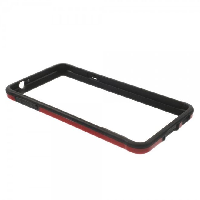 Samsung Galaxy Alpha Glänzender Plastik Bumper - rot