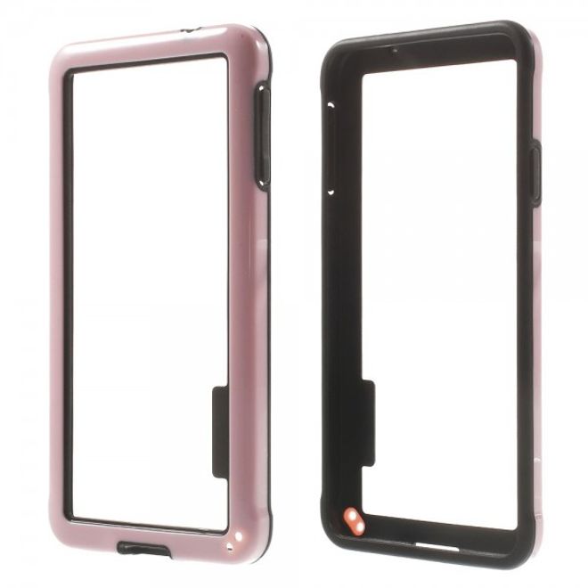 Samsung Galaxy Alpha Glänzender Plastik Bumper - pink