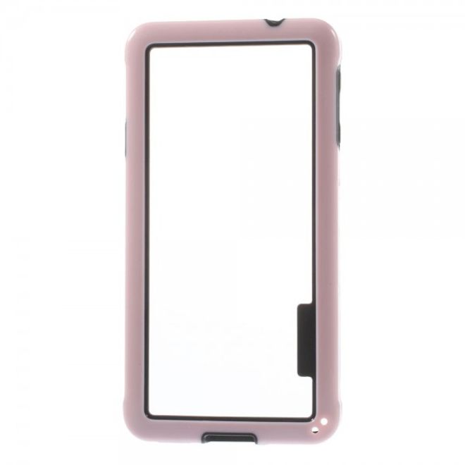 Samsung Galaxy Alpha Glänzender Plastik Bumper - pink
