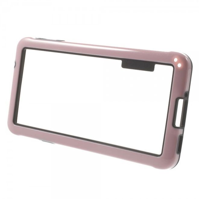 Samsung Galaxy Alpha Glänzender Plastik Bumper - pink