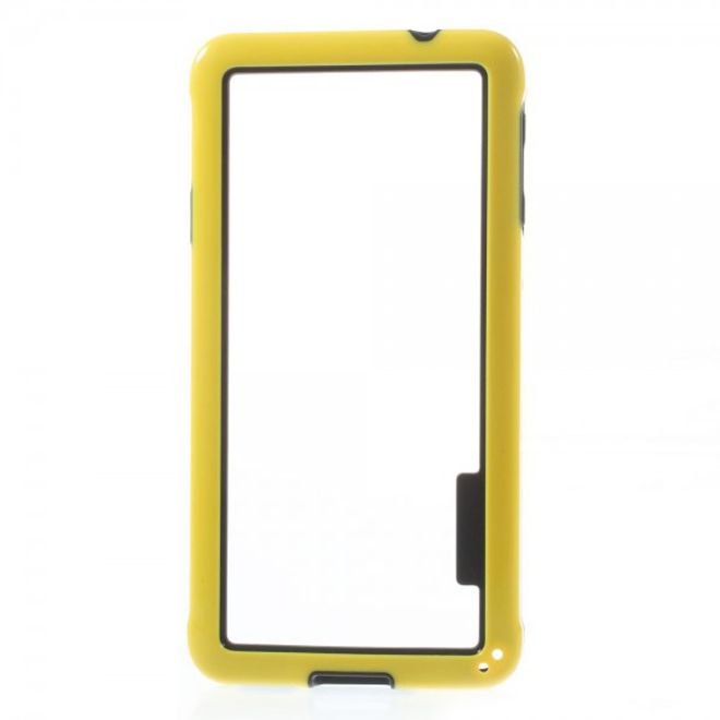 Samsung Galaxy Alpha Glänzender Plastik Bumper - gelb