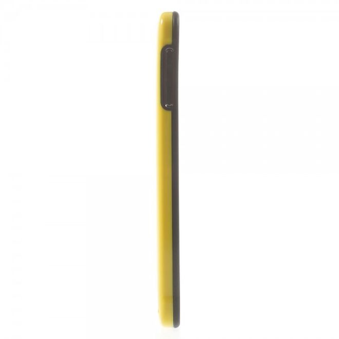 Samsung Galaxy Alpha Glänzender Plastik Bumper - gelb