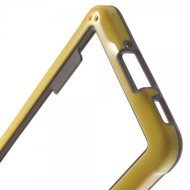 Samsung Galaxy Alpha Glänzender Plastik Bumper - gelb