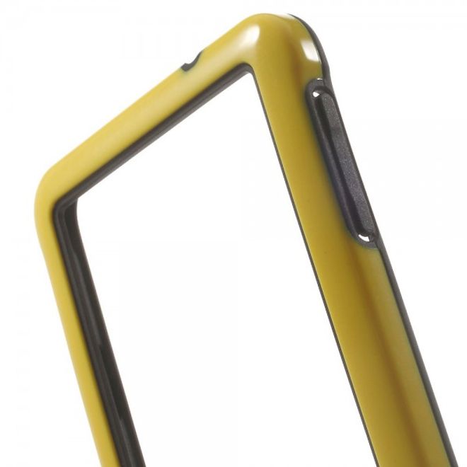 Samsung Galaxy Alpha Glänzender Plastik Bumper - gelb