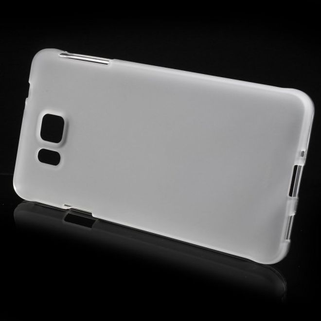 Samsung Galaxy Alpha Elastisches, Mattes Plastik Case - weiss