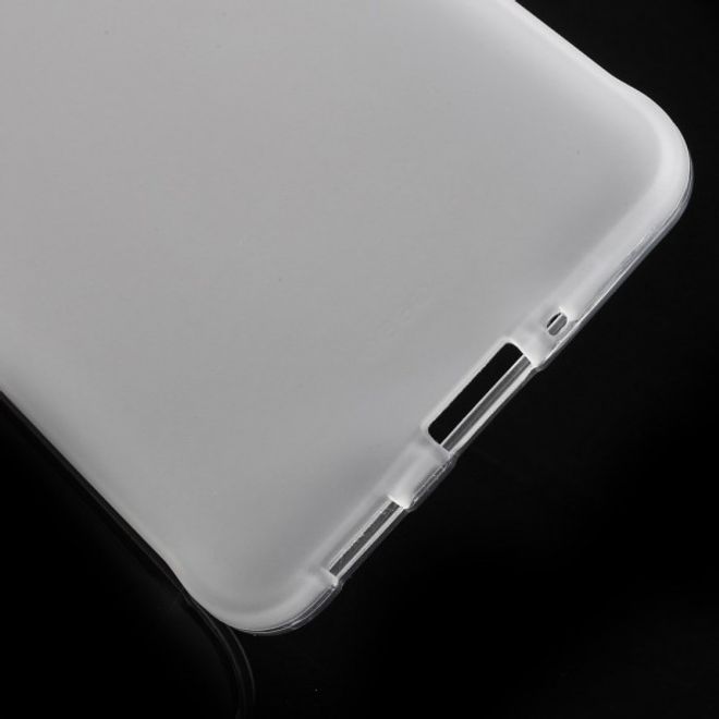 Samsung Galaxy Alpha Elastisches, Mattes Plastik Case - weiss