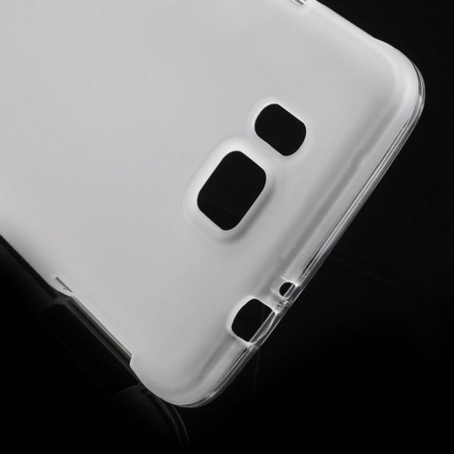 Samsung Galaxy Alpha Elastisches, Mattes Plastik Case - weiss