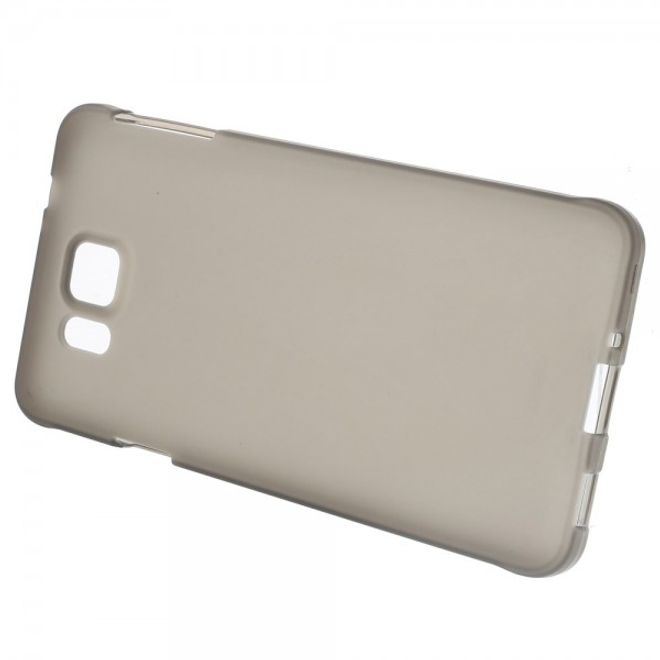 Samsung Galaxy Alpha Elastisches, Mattes Plastik Case - grau