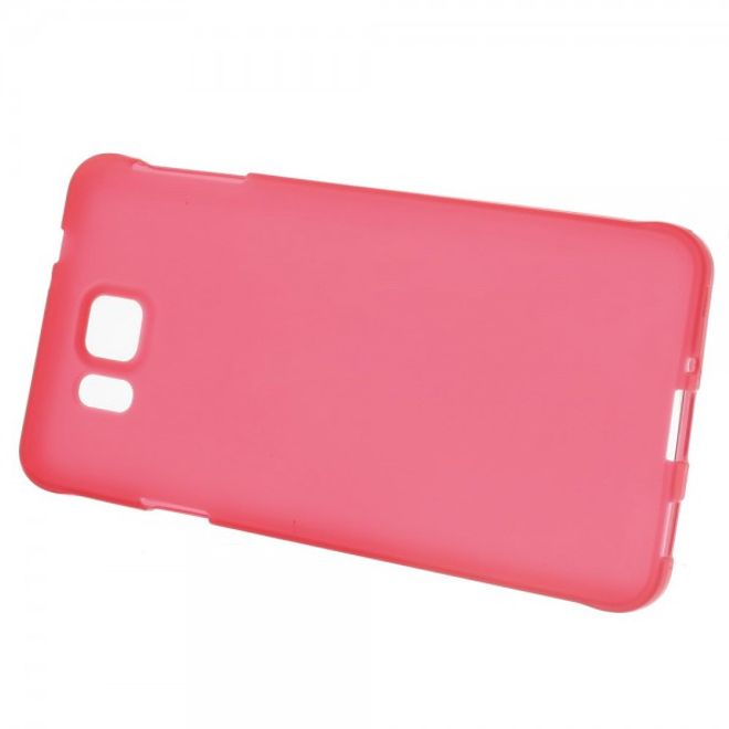 Samsung Galaxy Alpha Elastisches, Mattes Plastik Case - rot