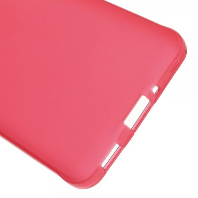 Samsung Galaxy Alpha Elastisches, Mattes Plastik Case - rot