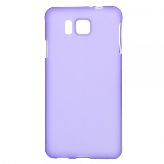 Samsung Galaxy Alpha Elastisches, Mattes Plastik Case - purpur
