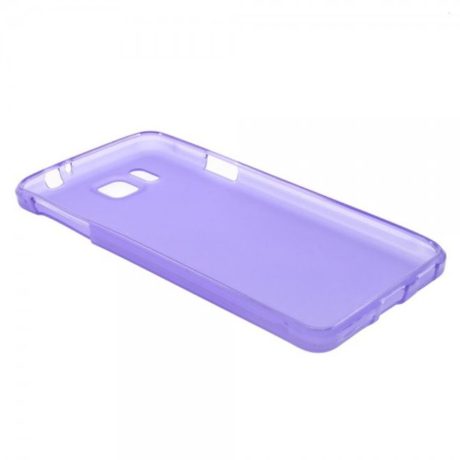 Samsung Galaxy Alpha Elastisches, Mattes Plastik Case - purpur