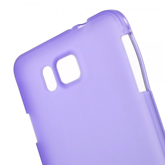 Samsung Galaxy Alpha Elastisches, Mattes Plastik Case - purpur