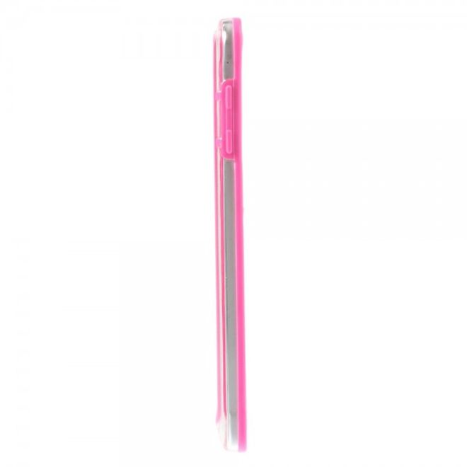 Samsung Galaxy Note 4 Leicht elastischer Plastik Bumper - rosa