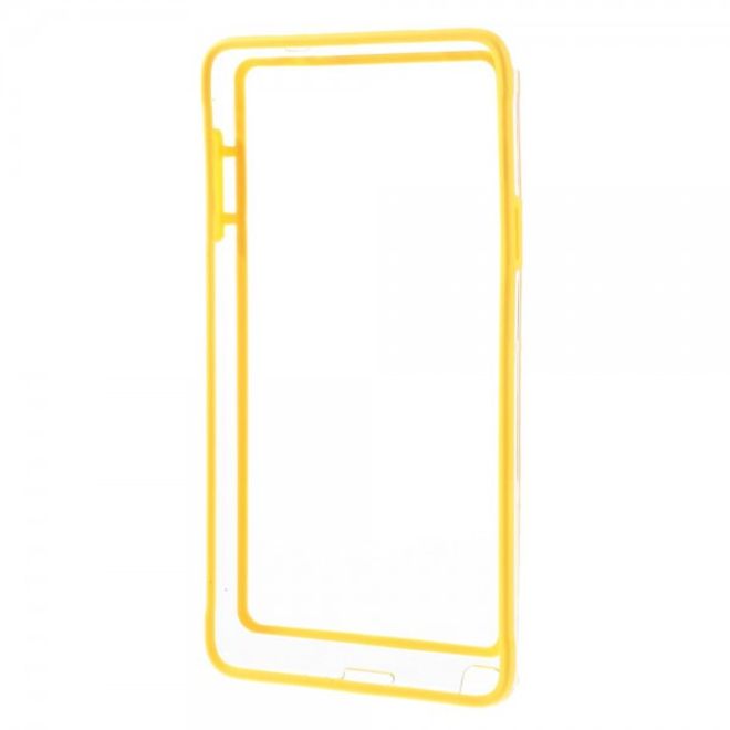 Samsung Galaxy Note 4 Leicht elastischer Plastik Bumper - gelb