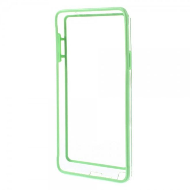 Samsung Galaxy Note 4 Leicht elastischer Plastik Bumper - grün